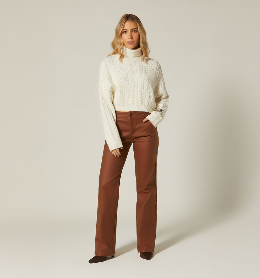 Buzo tejido cuello tortuga