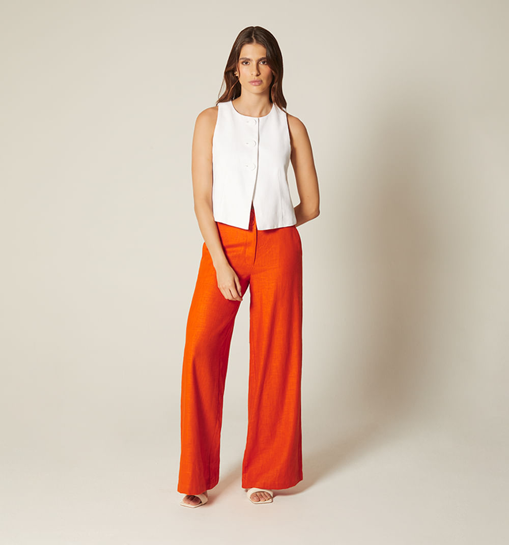 Pantalon palazo tiro alto