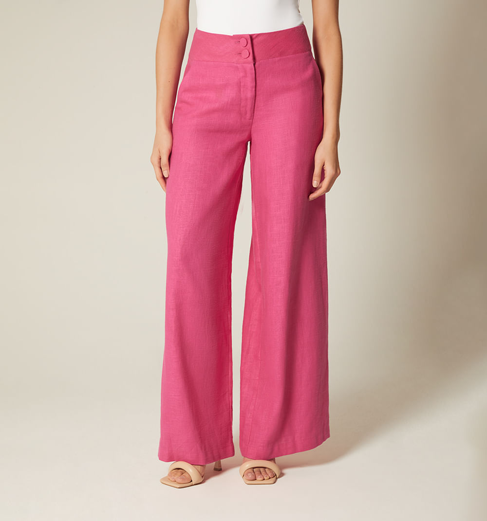 Pantalon palazo tiro alto