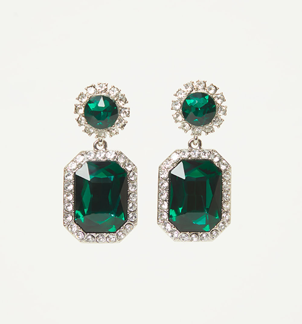 Aretes piedra y cristales