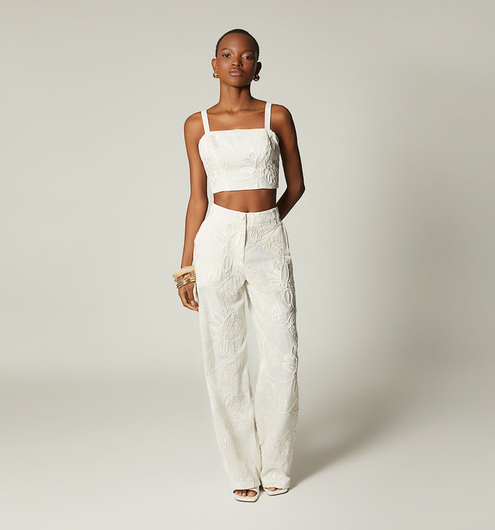 Blusa tiras con botones en espalda