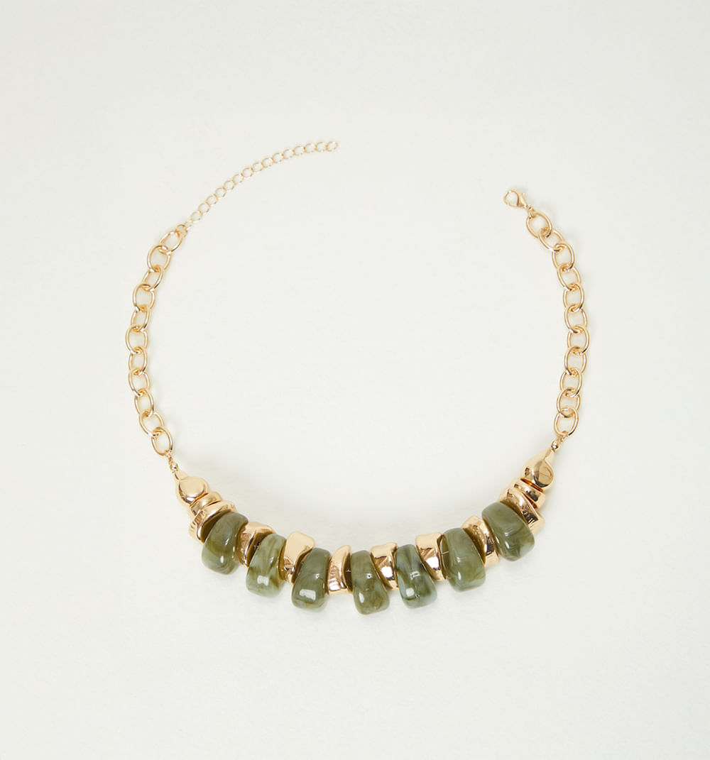 Collar abalorios resina
