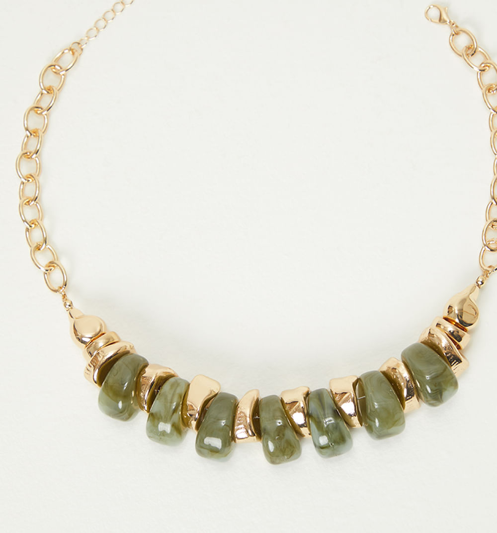 Collar abalorios resina