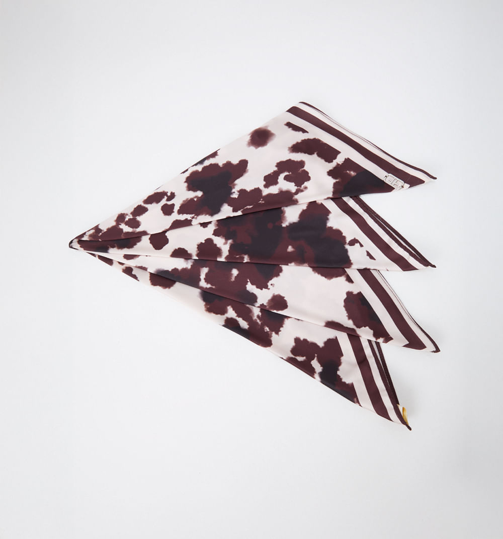 Pañuelo estampado vaca