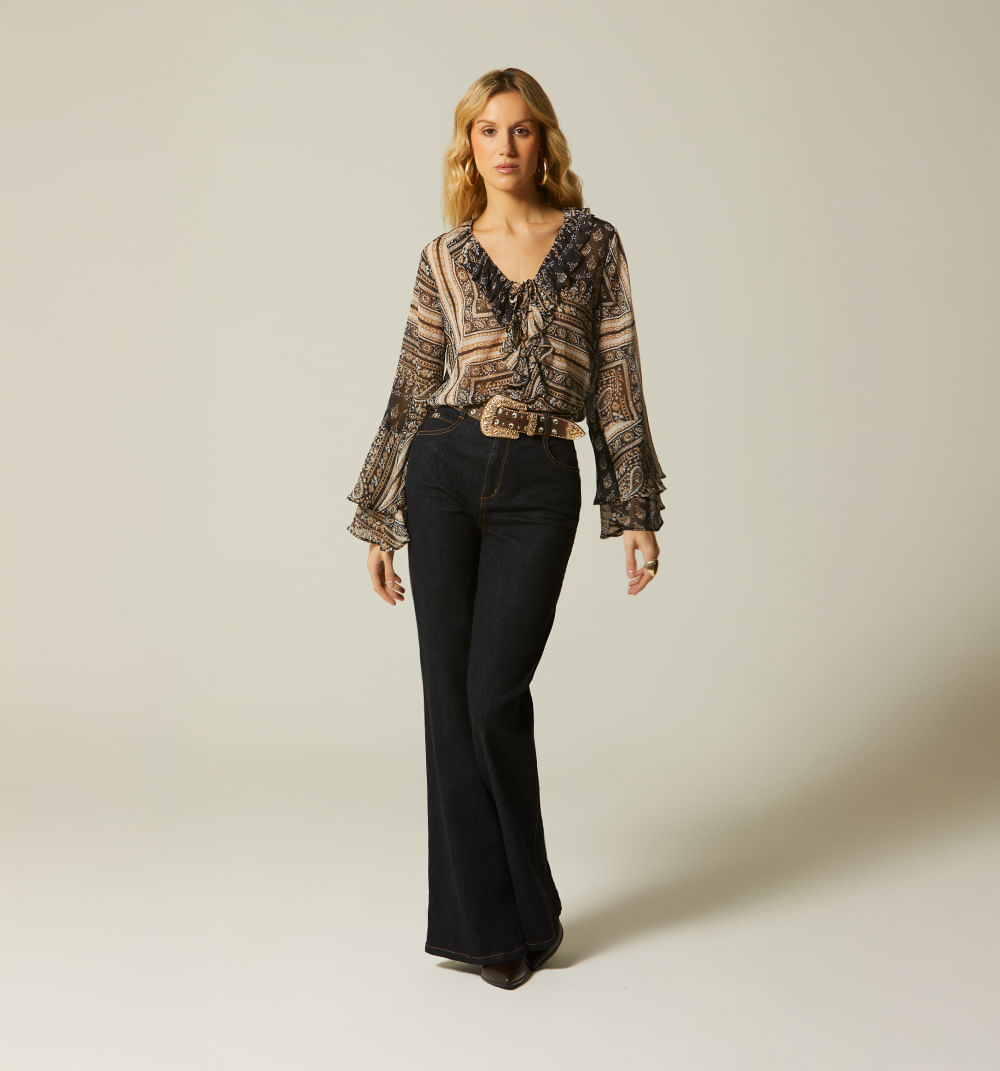 Jean campana tiro alto