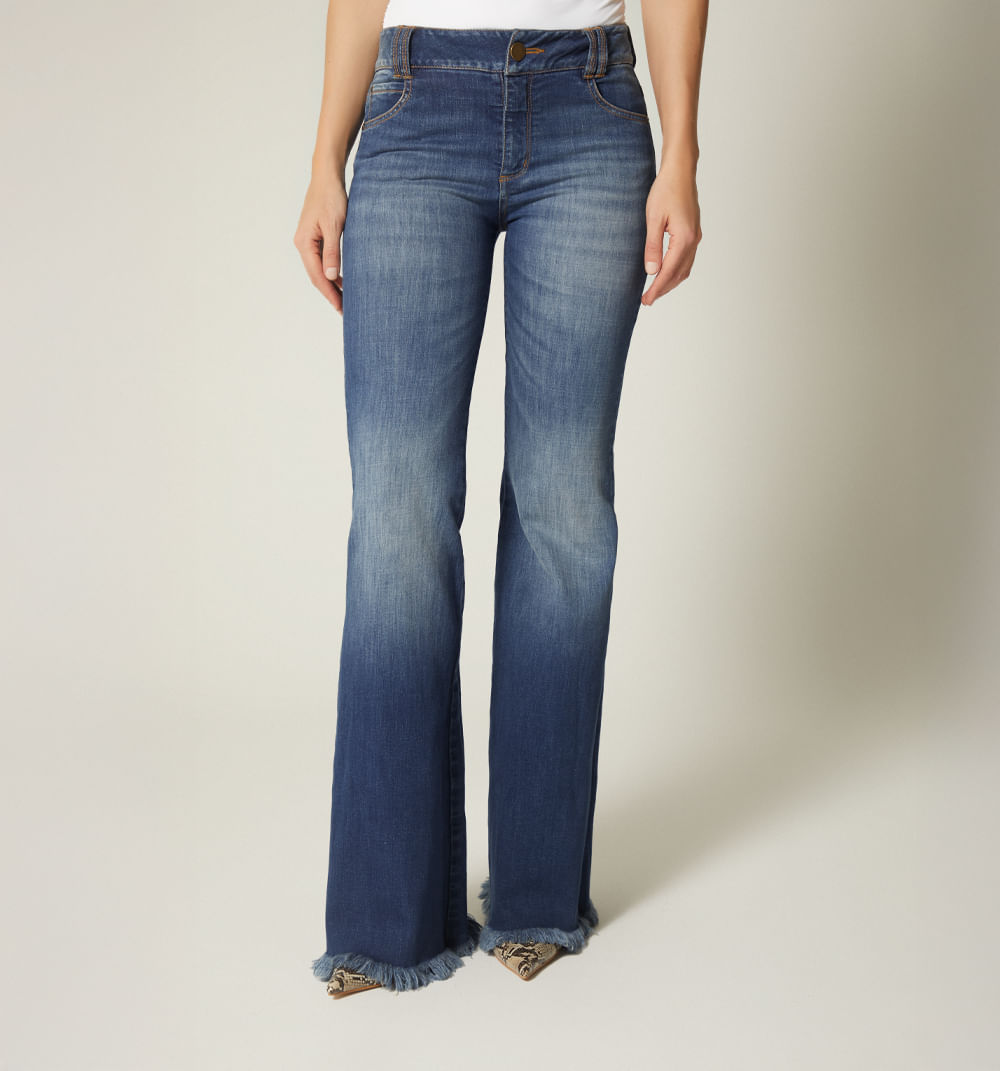Jeans campana tiro medio