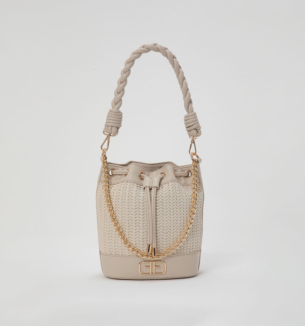 Bolso de mano con asa en nudo