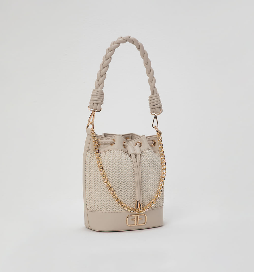 Bolso de mano con asa en nudo