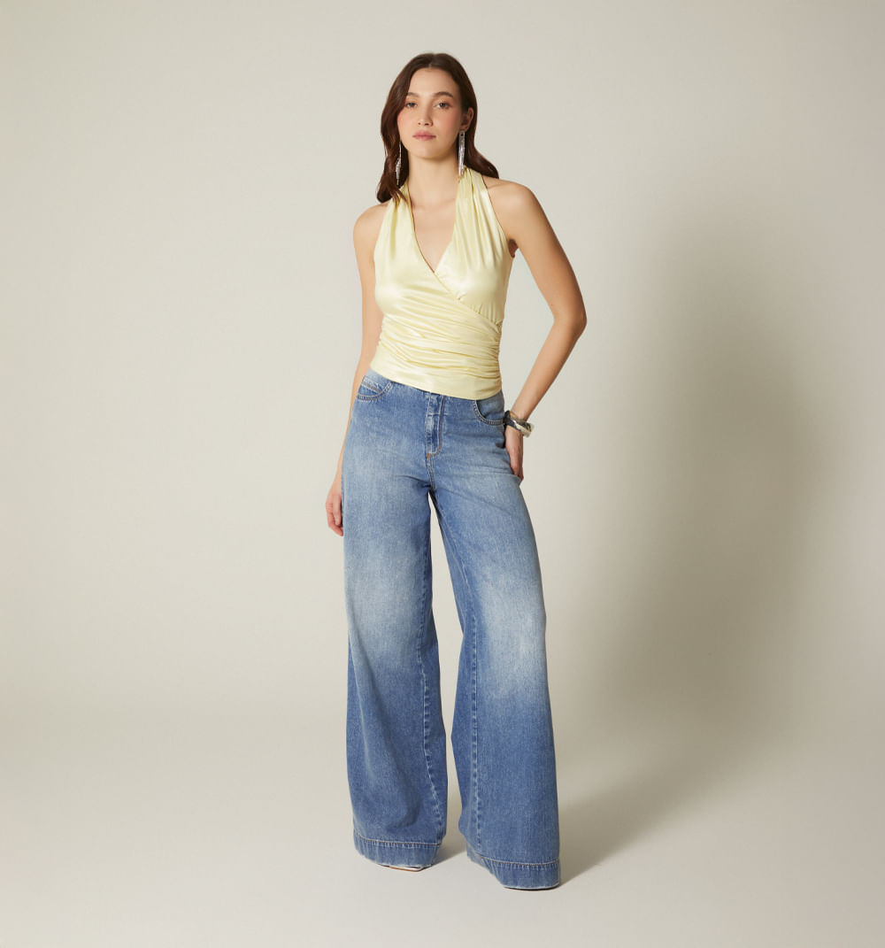 Blusa frente cruzado