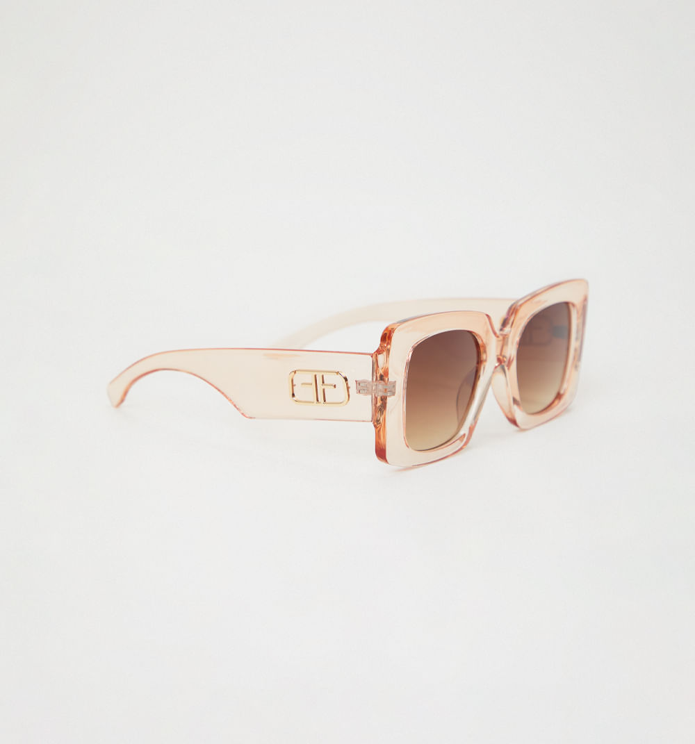 Gafas cuadradas translucidas