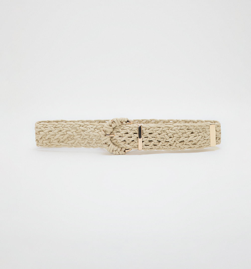 Correa tejida hebilla trenzada