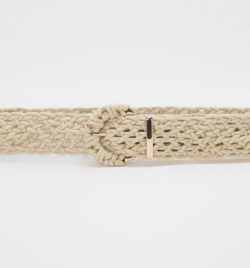 Correa tejida hebilla trenzada