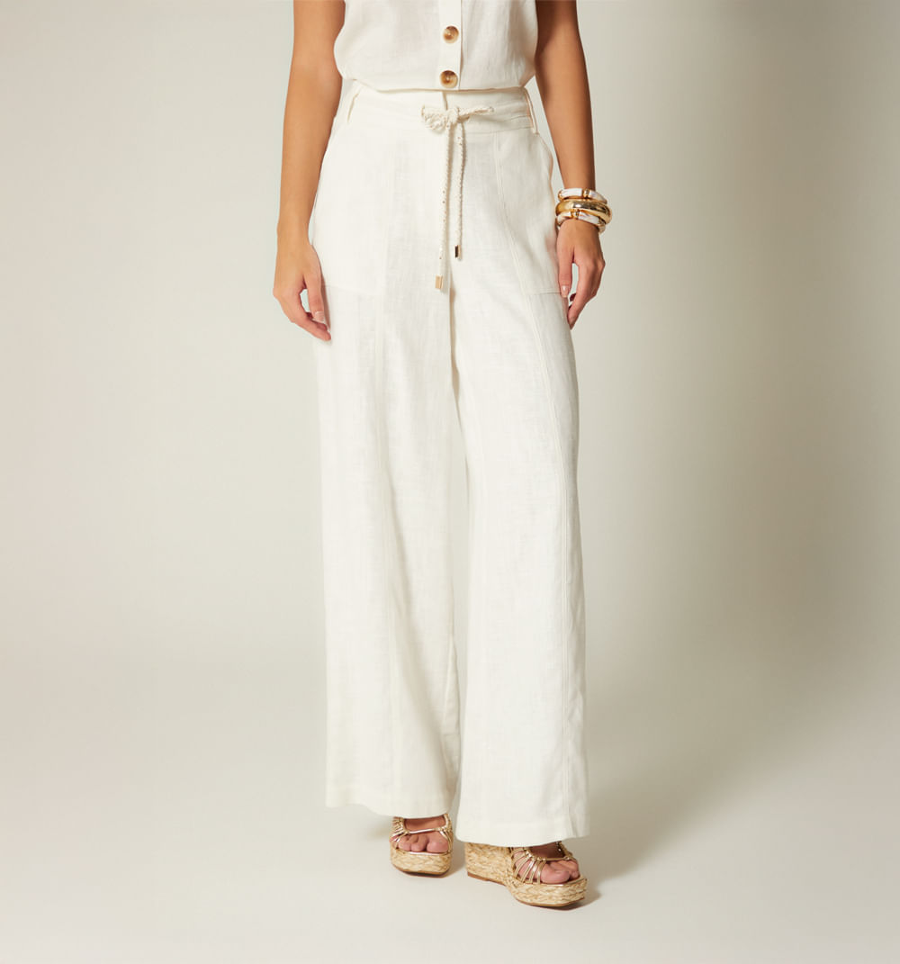 Palazo tiro alto con bolsillos