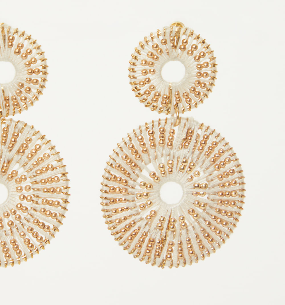 Aretes maxi con mostacillas