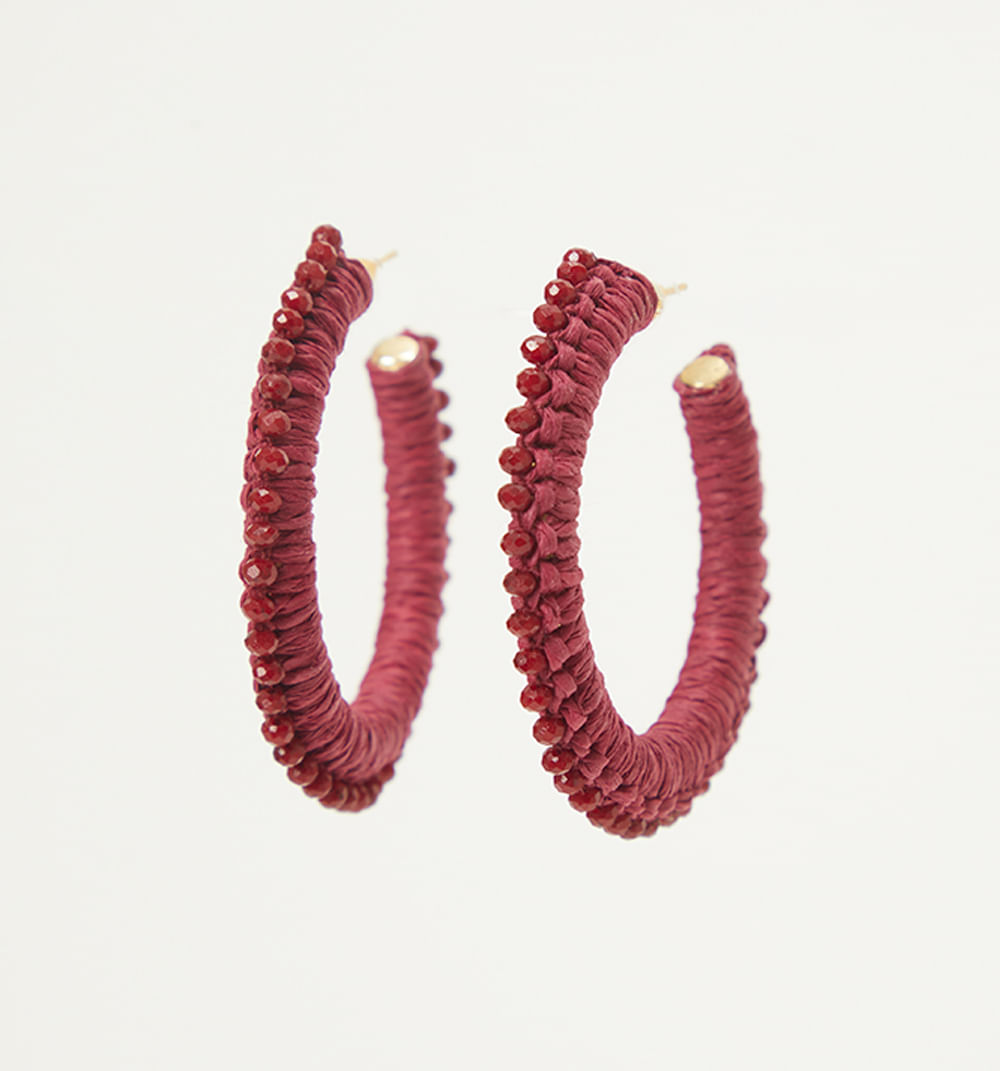 Aretes candonga con mostacillas