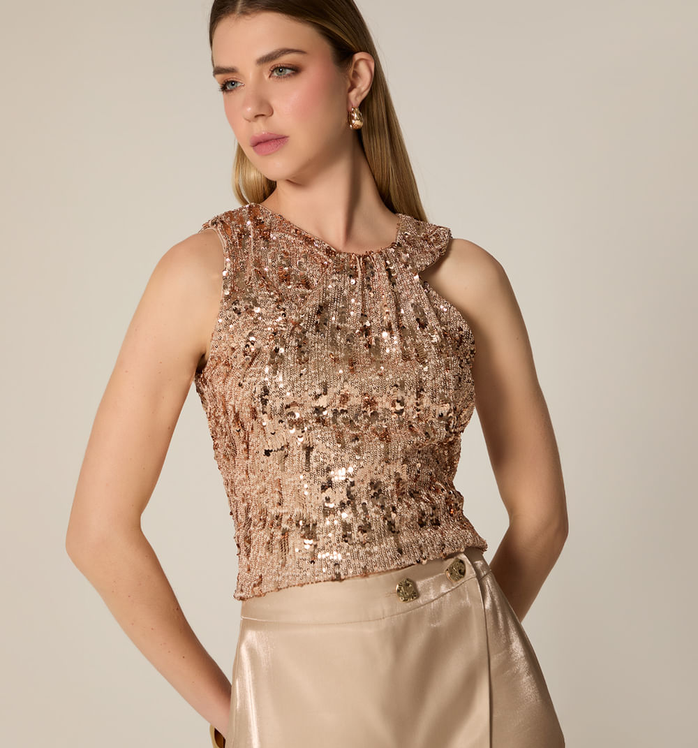 Blusa sisa lentejuelas