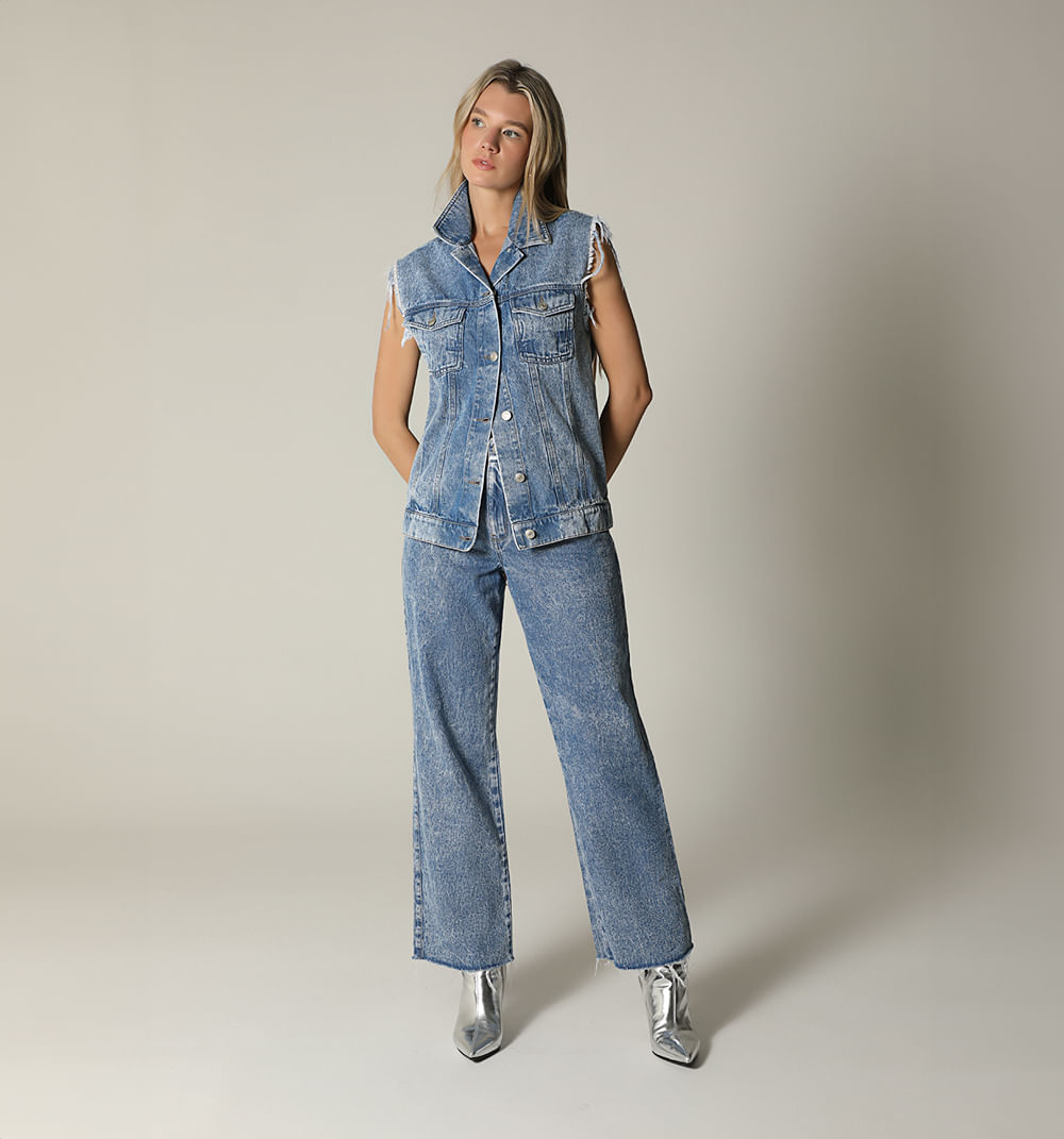 Chaleco largo para mujer