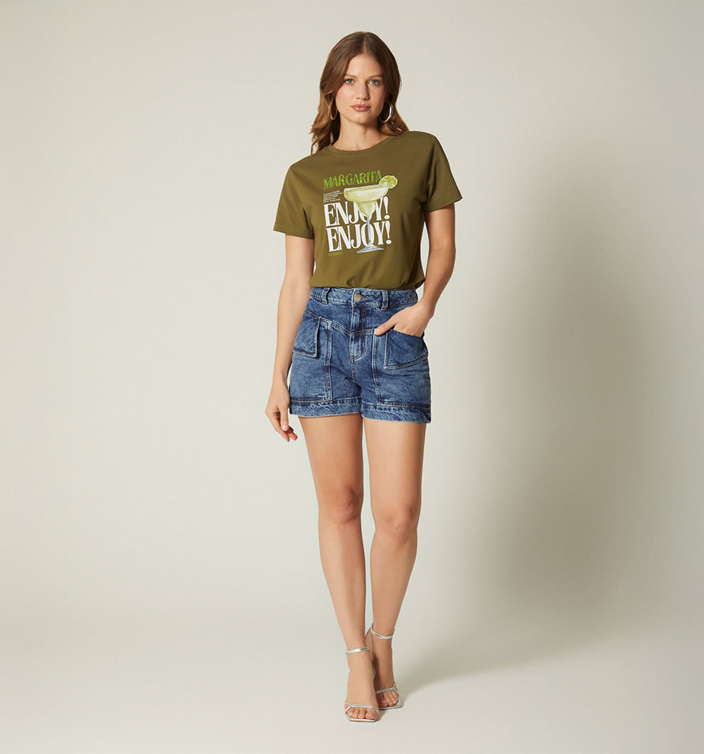 Camiseta estampada margarita