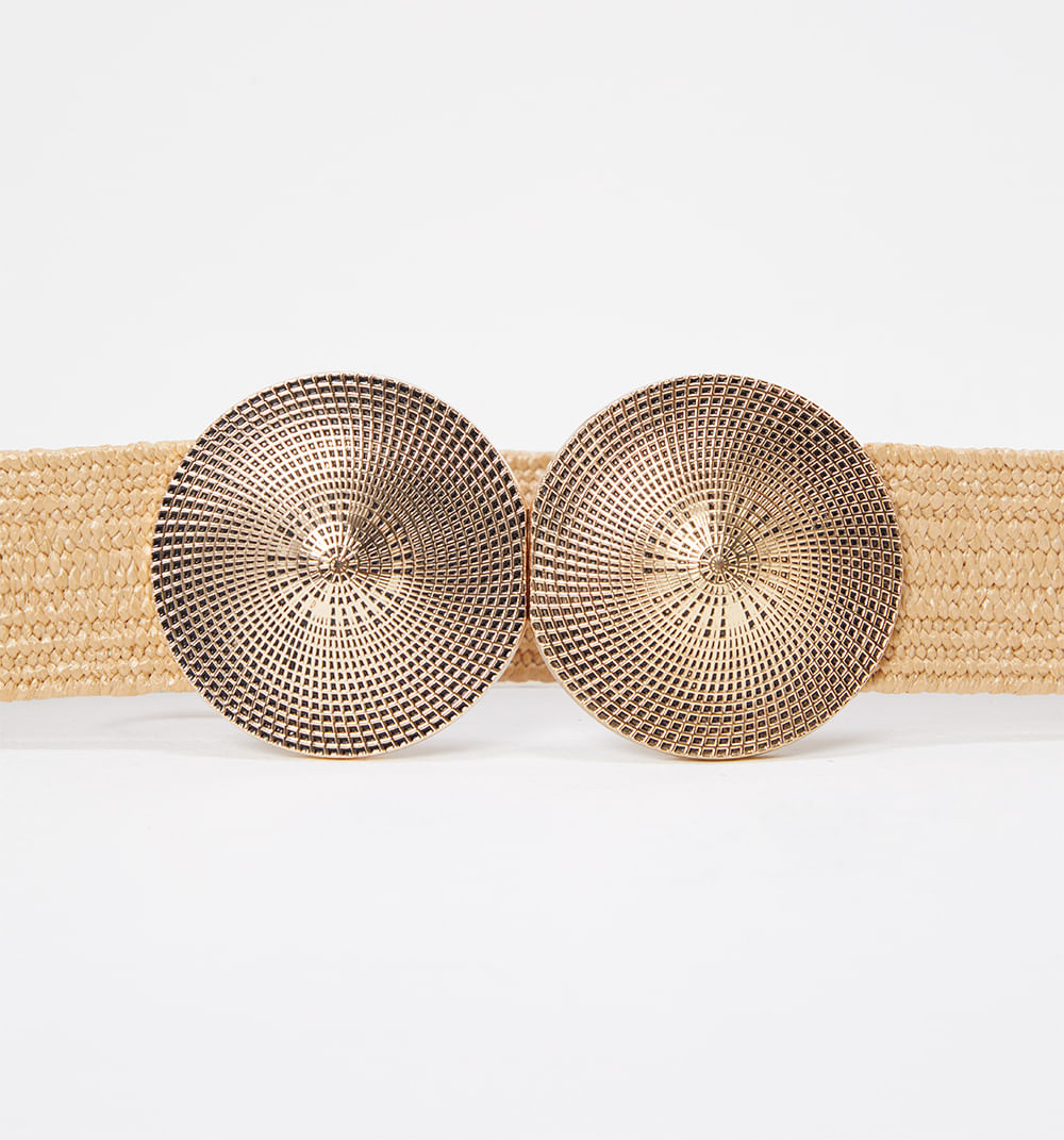 Correa elastico doble hebilla circulo