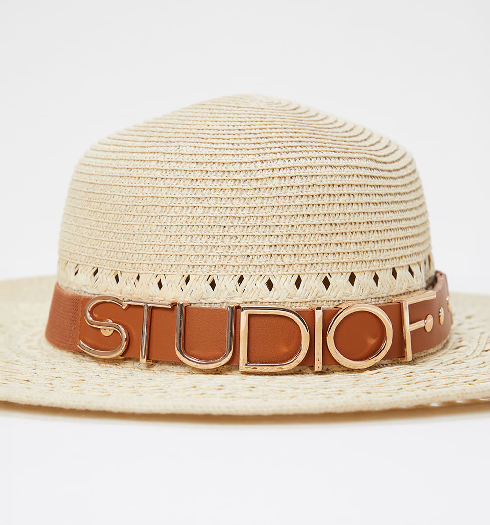 Sombrero pava maxi logo banda elastica