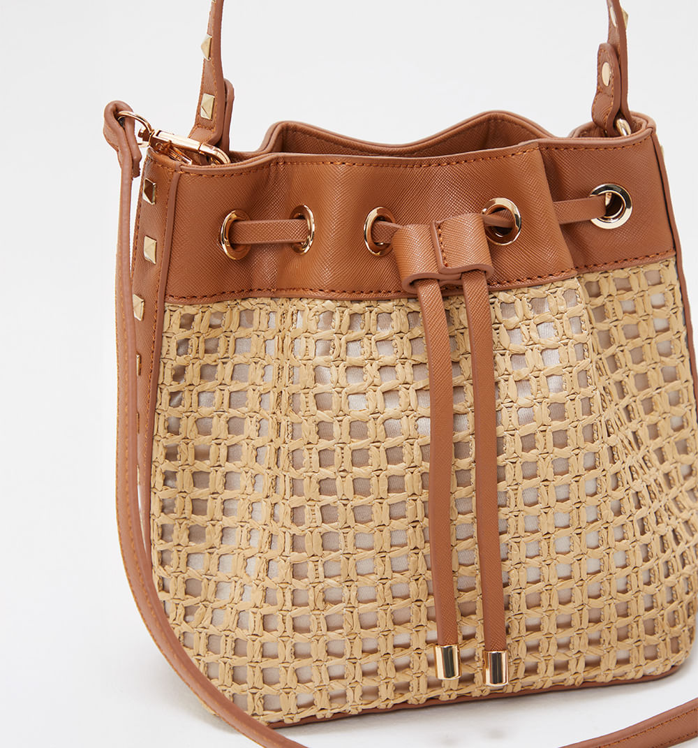 Bolso manos libre costero con taches