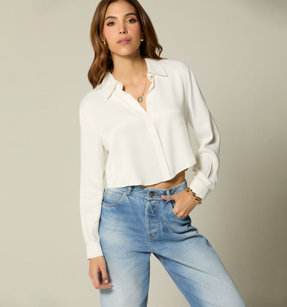 Blusa camisera boxy