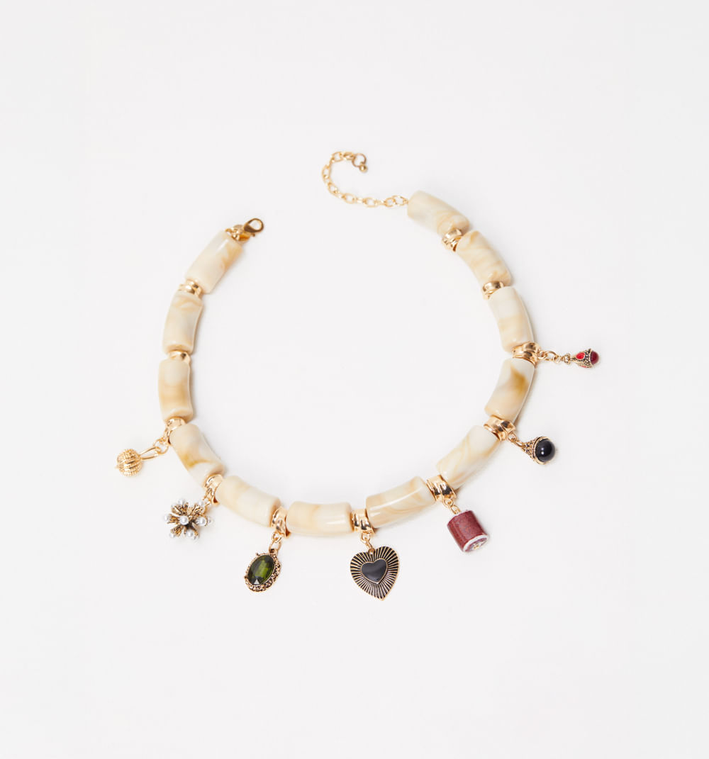 Collar resina multi charms