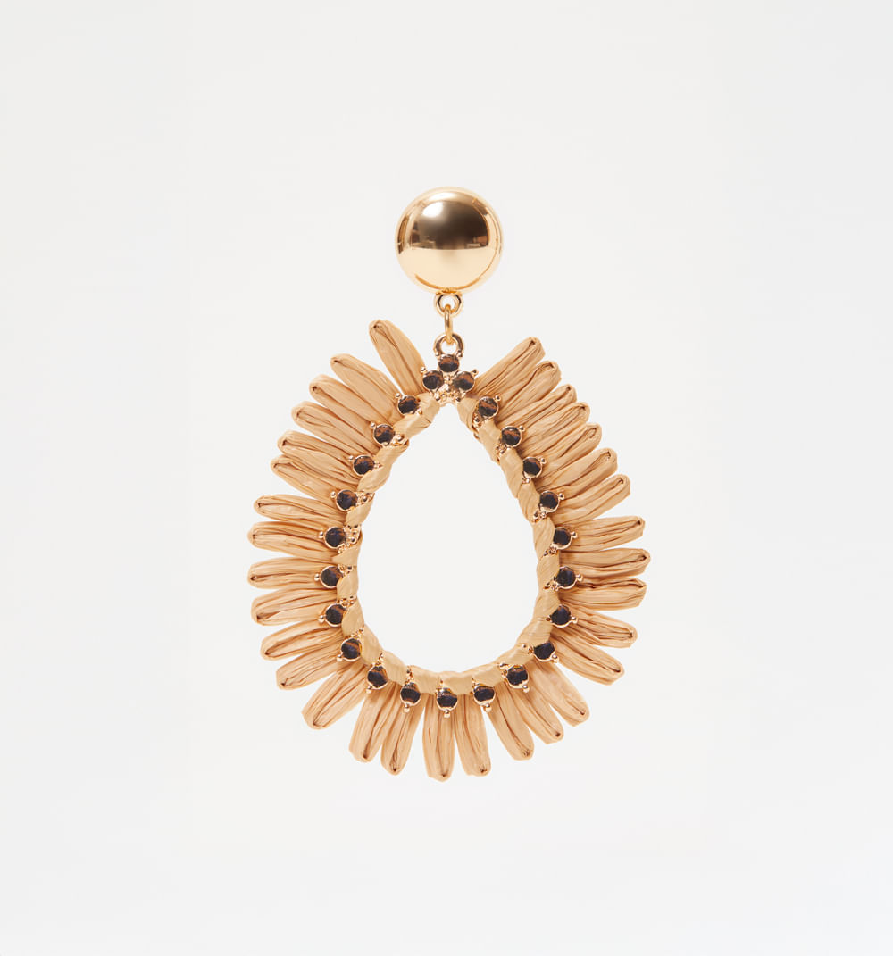 Aretes tejidos organicos