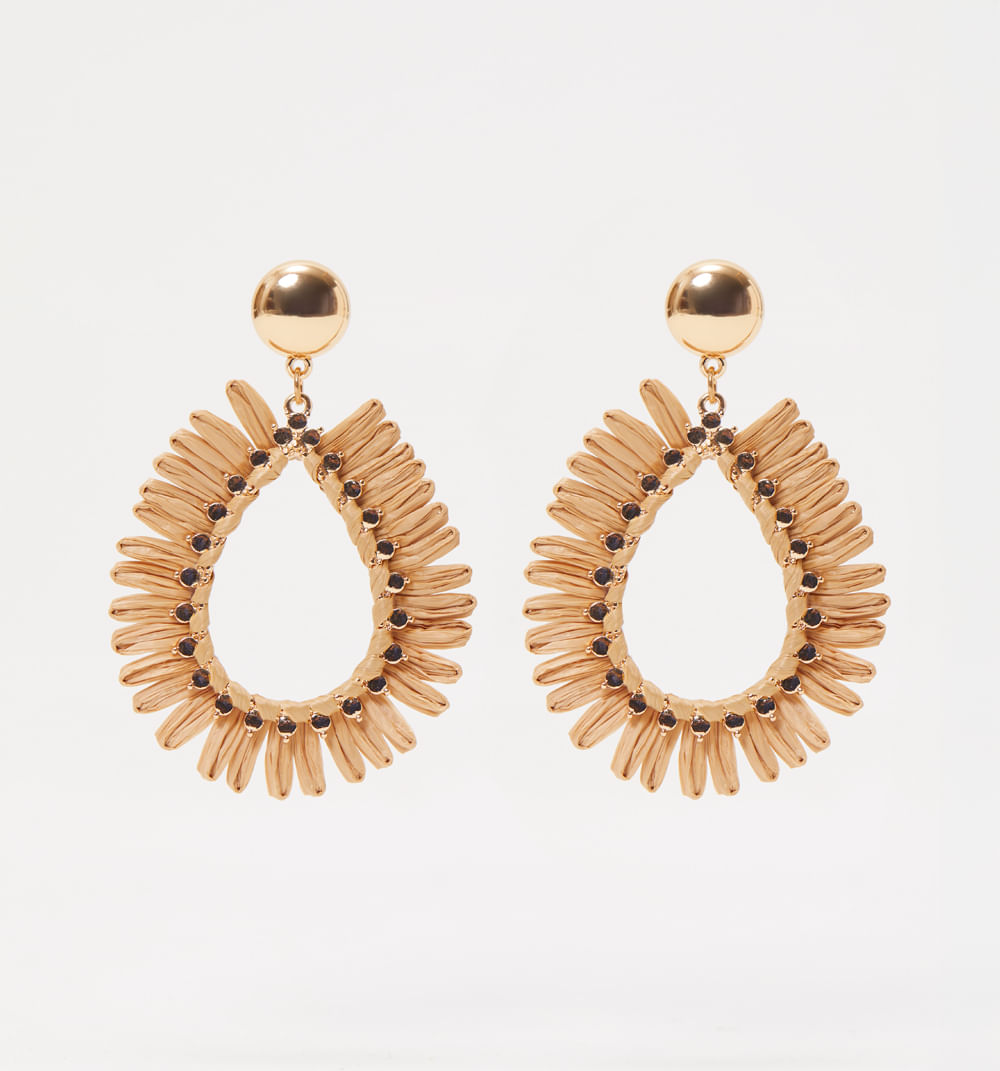 Aretes tejidos organicos