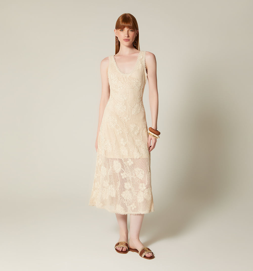 Vestido con canutillos