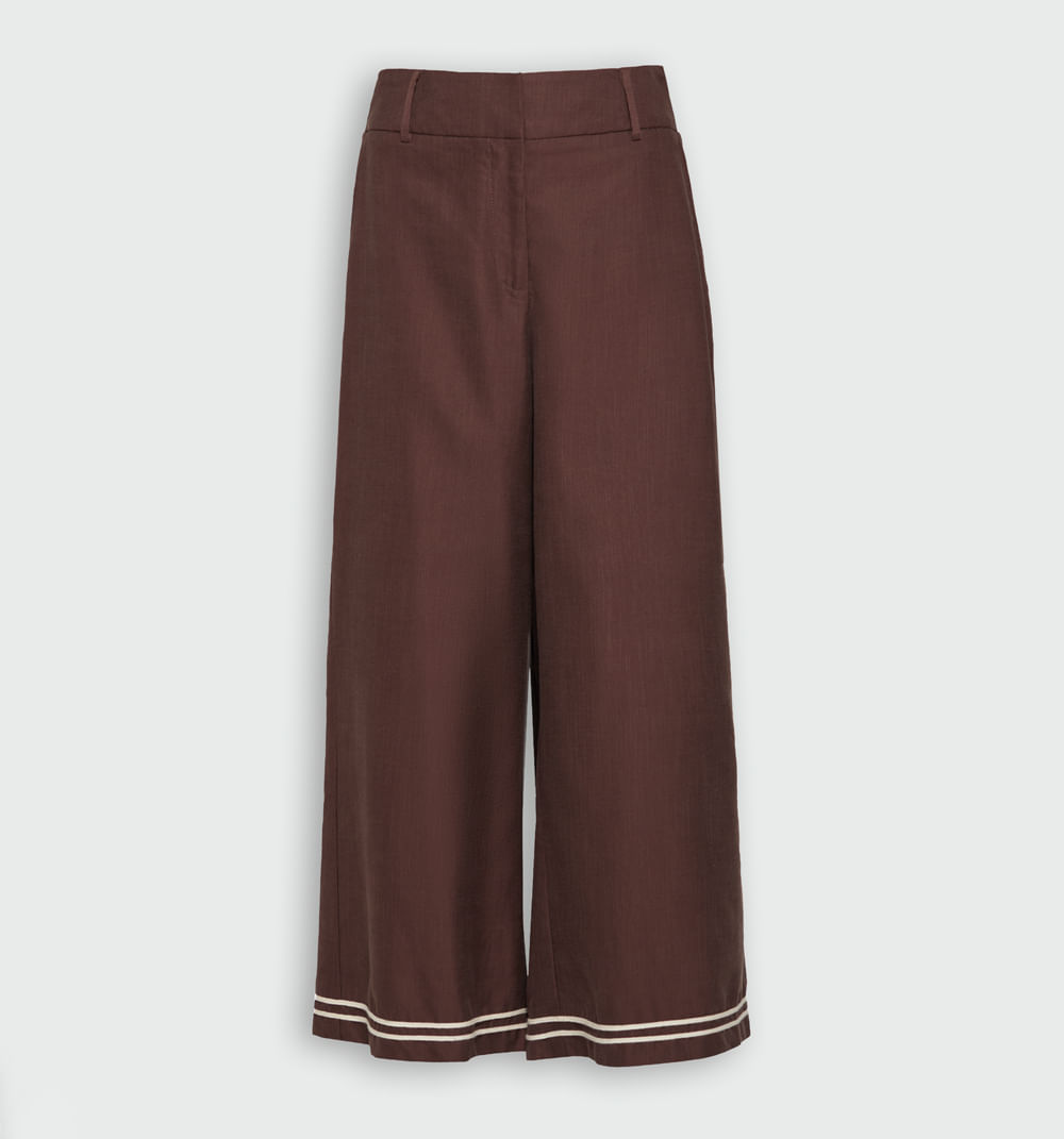 Pantalon tiro alto culotte