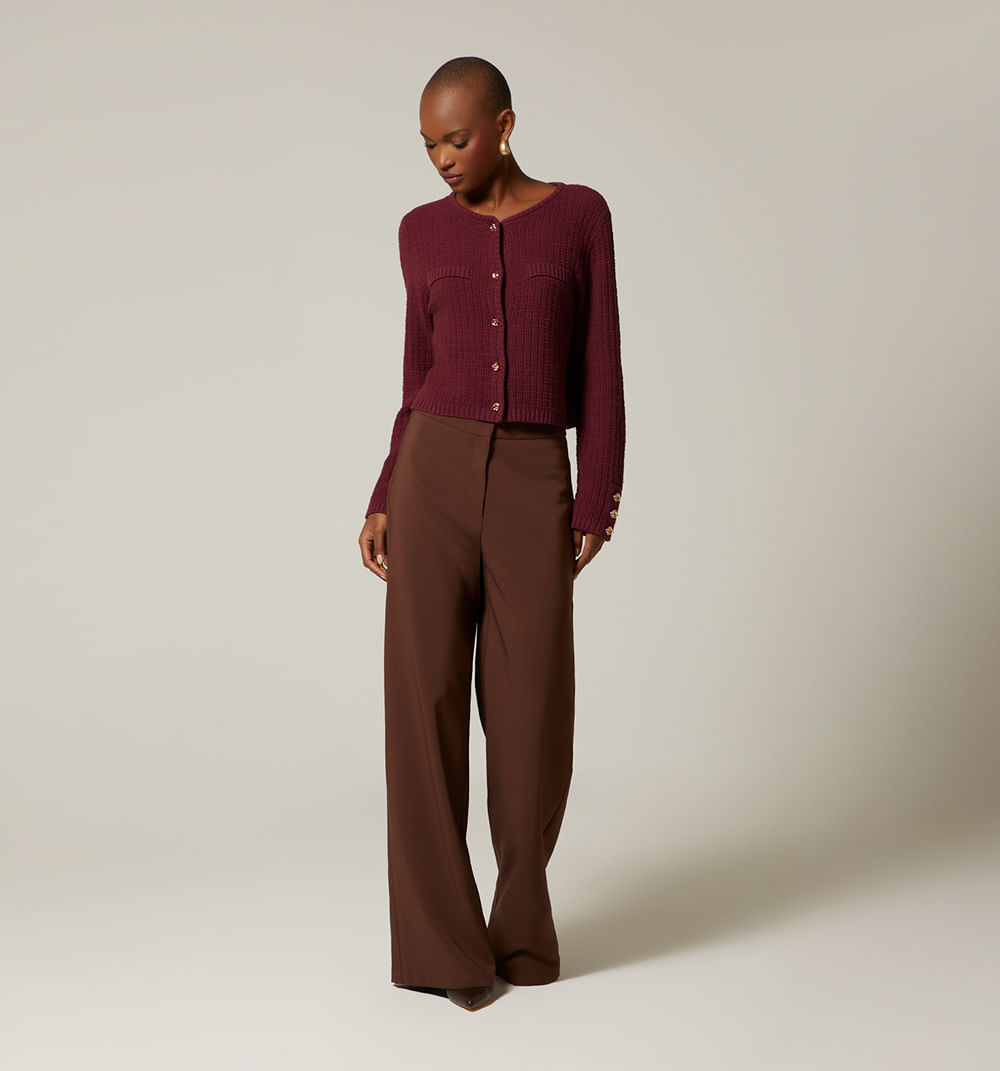 Pantalon palazzo tiro alto