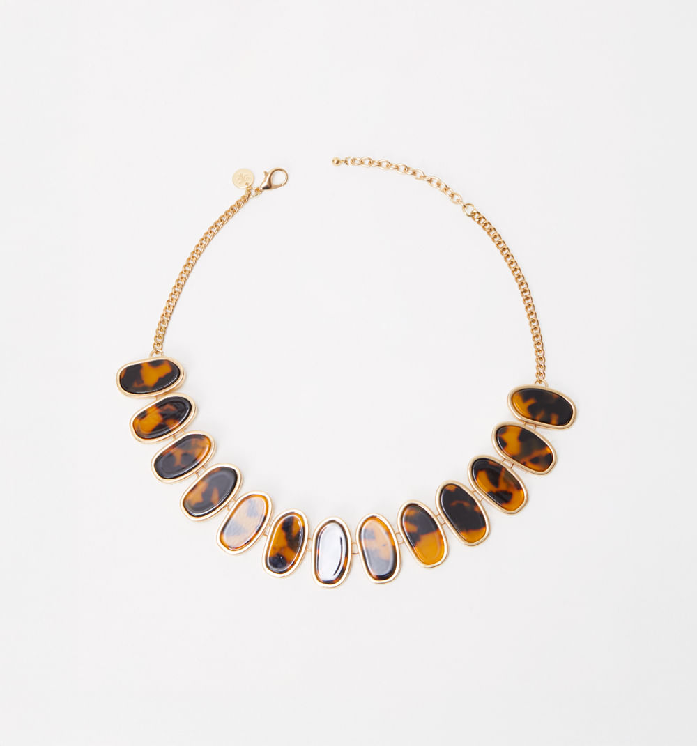 Collar chocker resina estampado animal