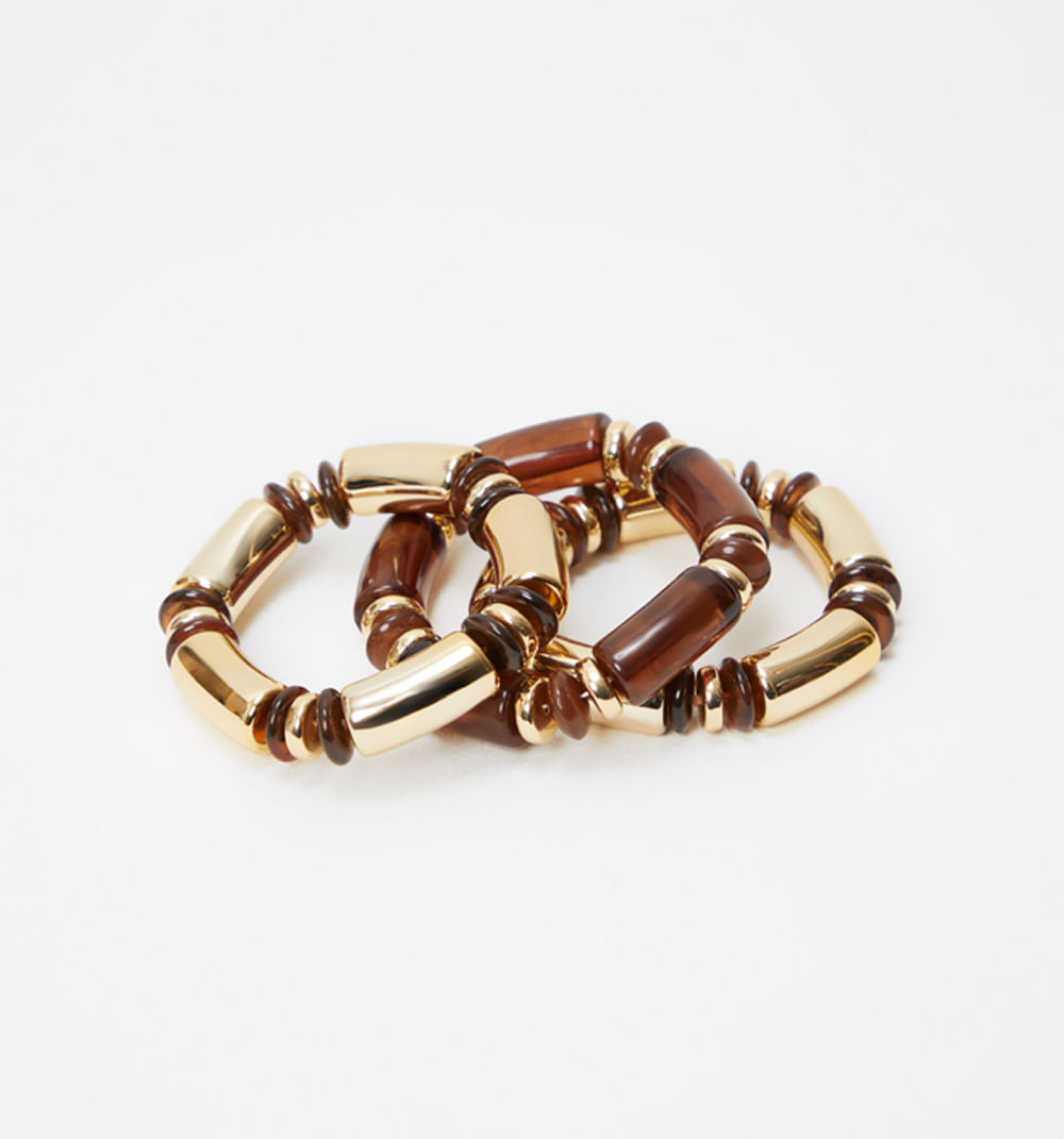 Pulsera resina set x3