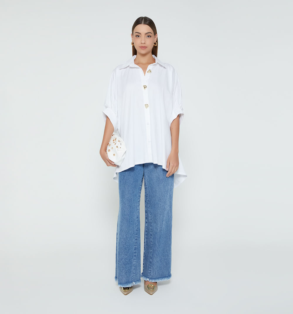 Bluson oversize manga corta