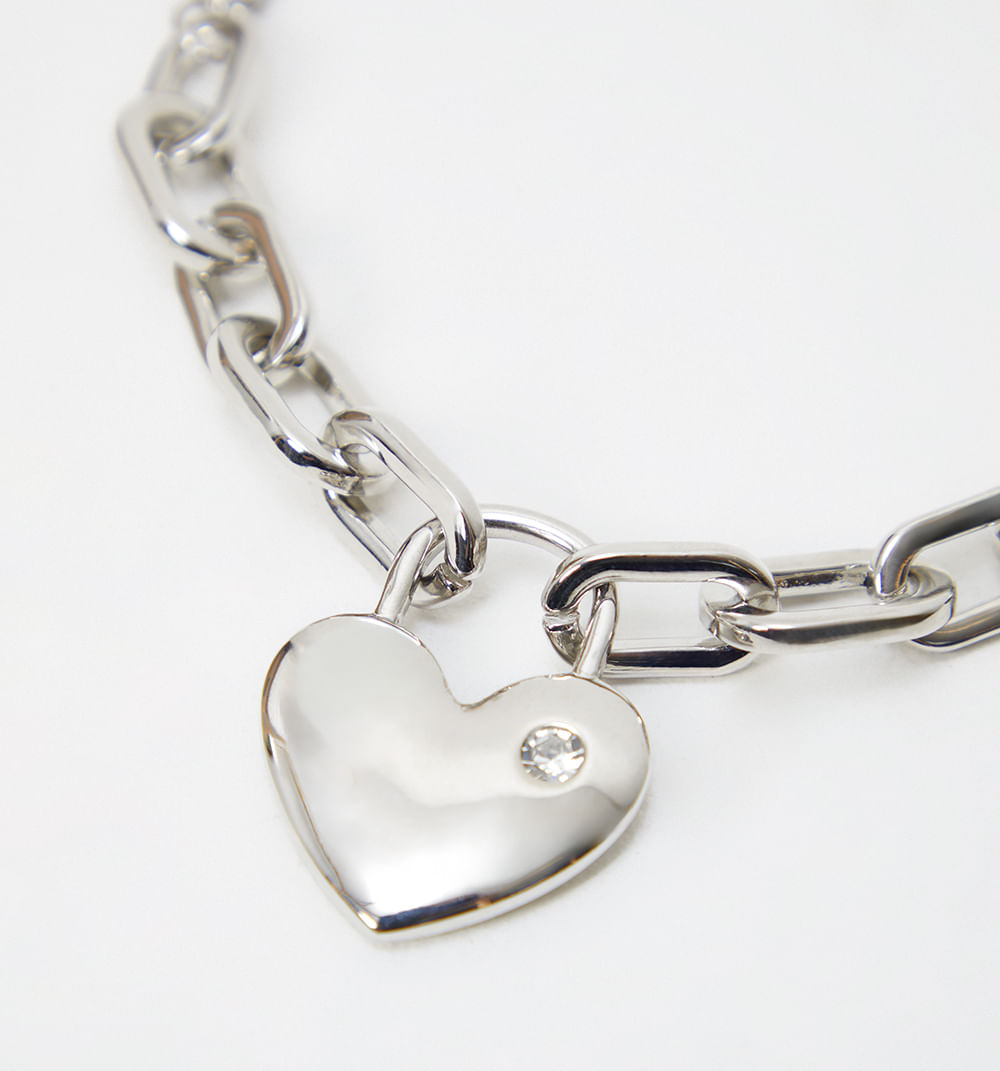 Pulsera cadena corazon