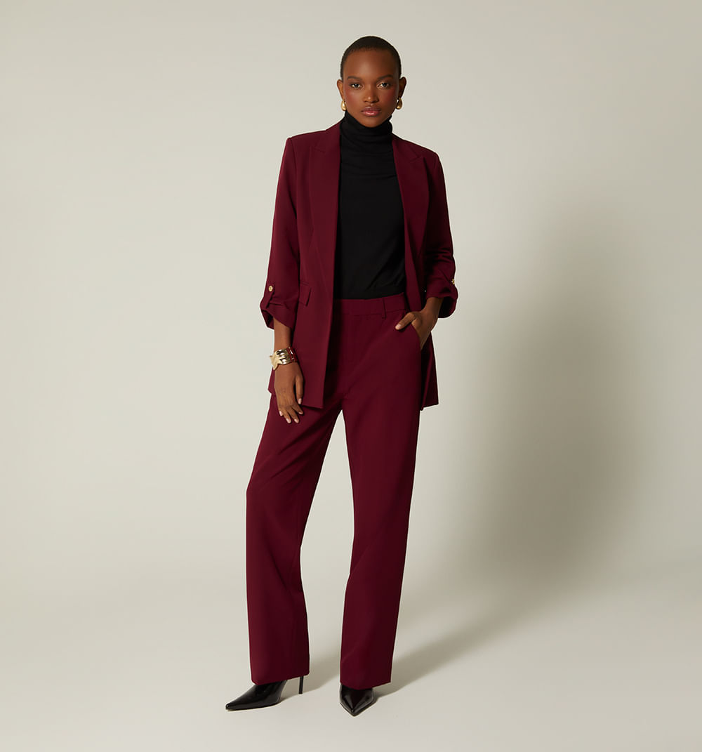 Blazer manga larga silueta over size