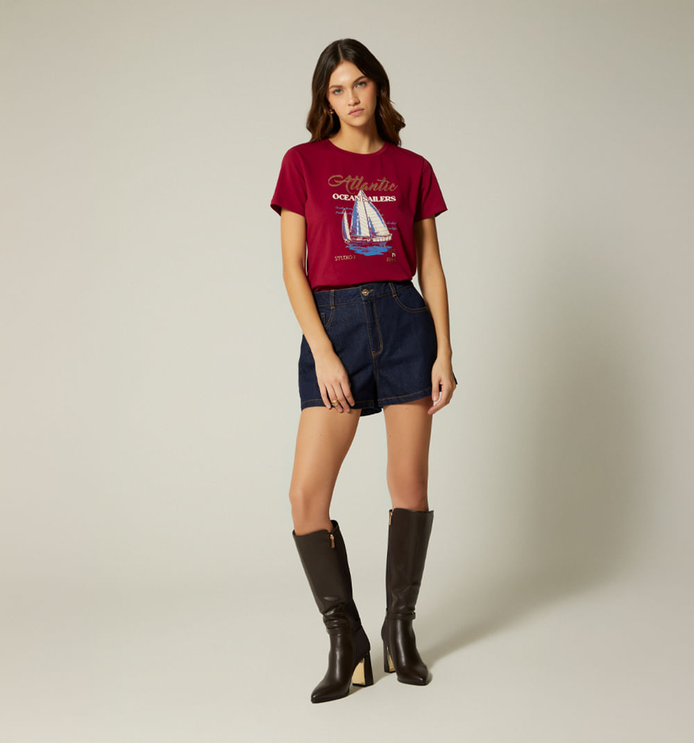 Camiseta estampado con hot fix