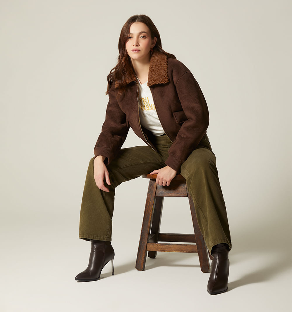 Jean recto tiro alto 5 bolsillos colores