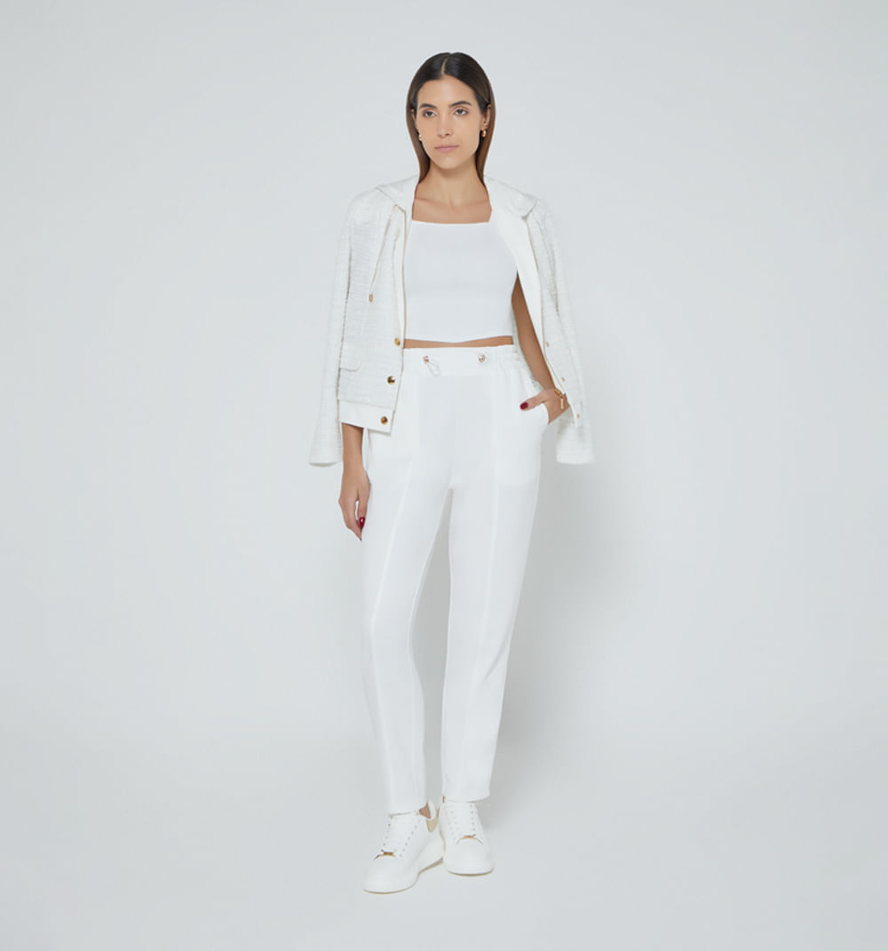 Pantalon deportivo cintura resortada