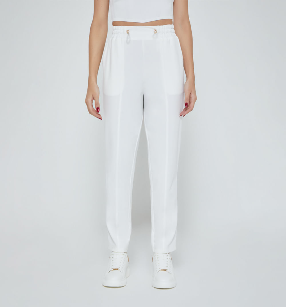 Pantalon deportivo cintura resortada