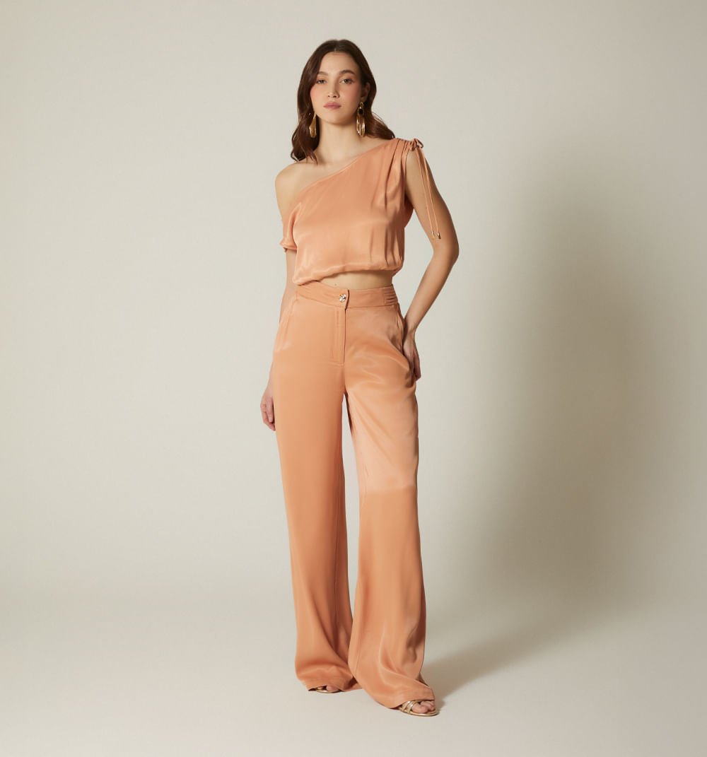 Pantalon palazzo tiro alto