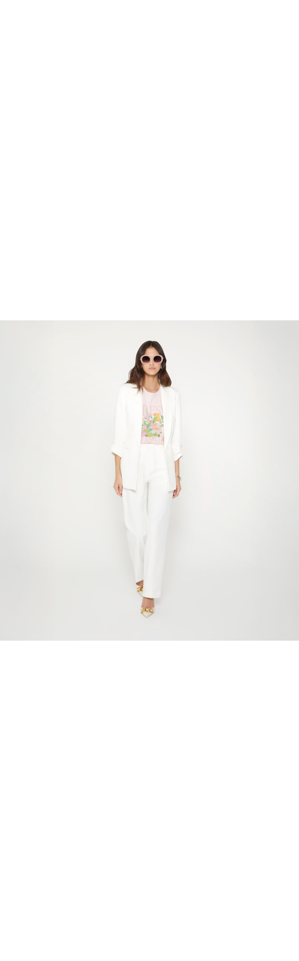 Blazer manga larga silueta over size