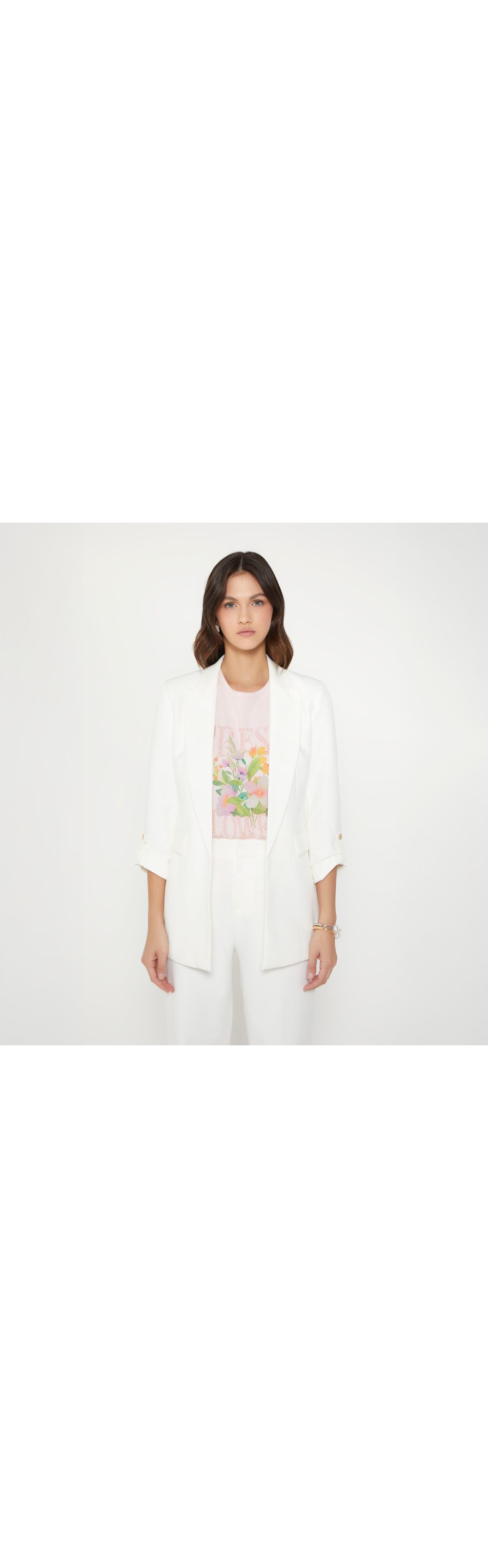 Blazer manga larga silueta over size