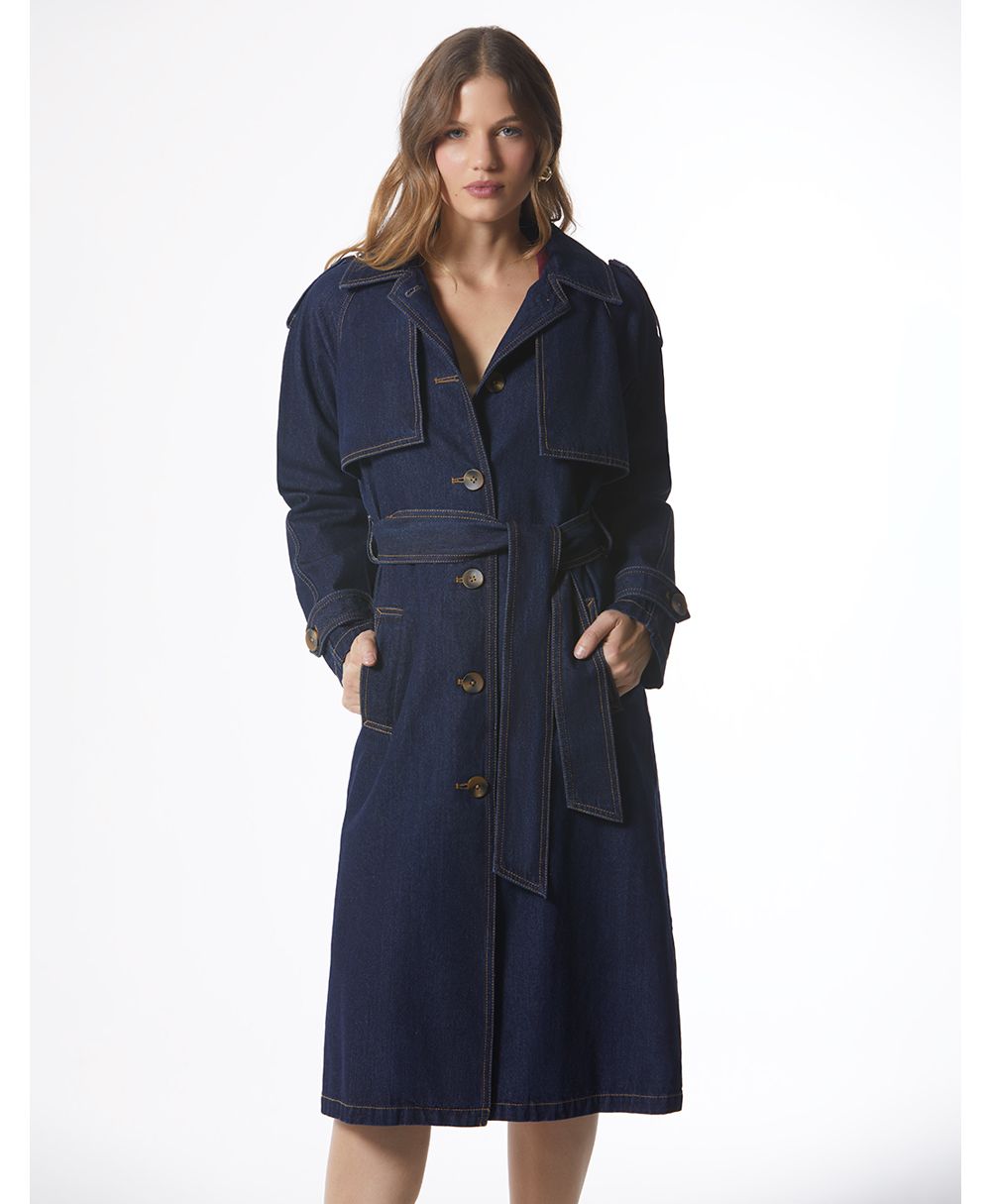 Gaban manga larga con cinturon