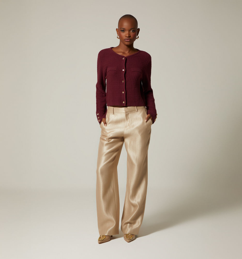 Cardigan m/l con botones joya -