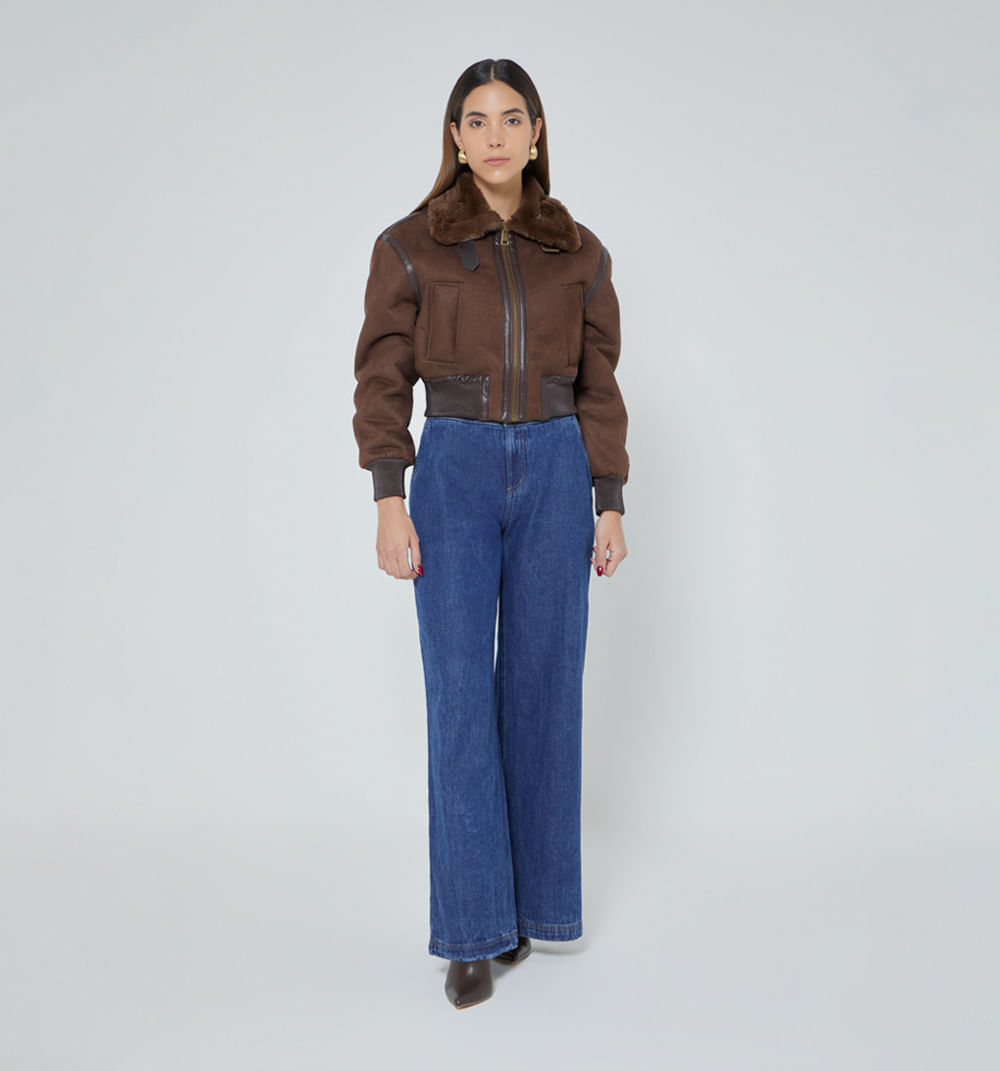Chaqueta bomber con pelo interno