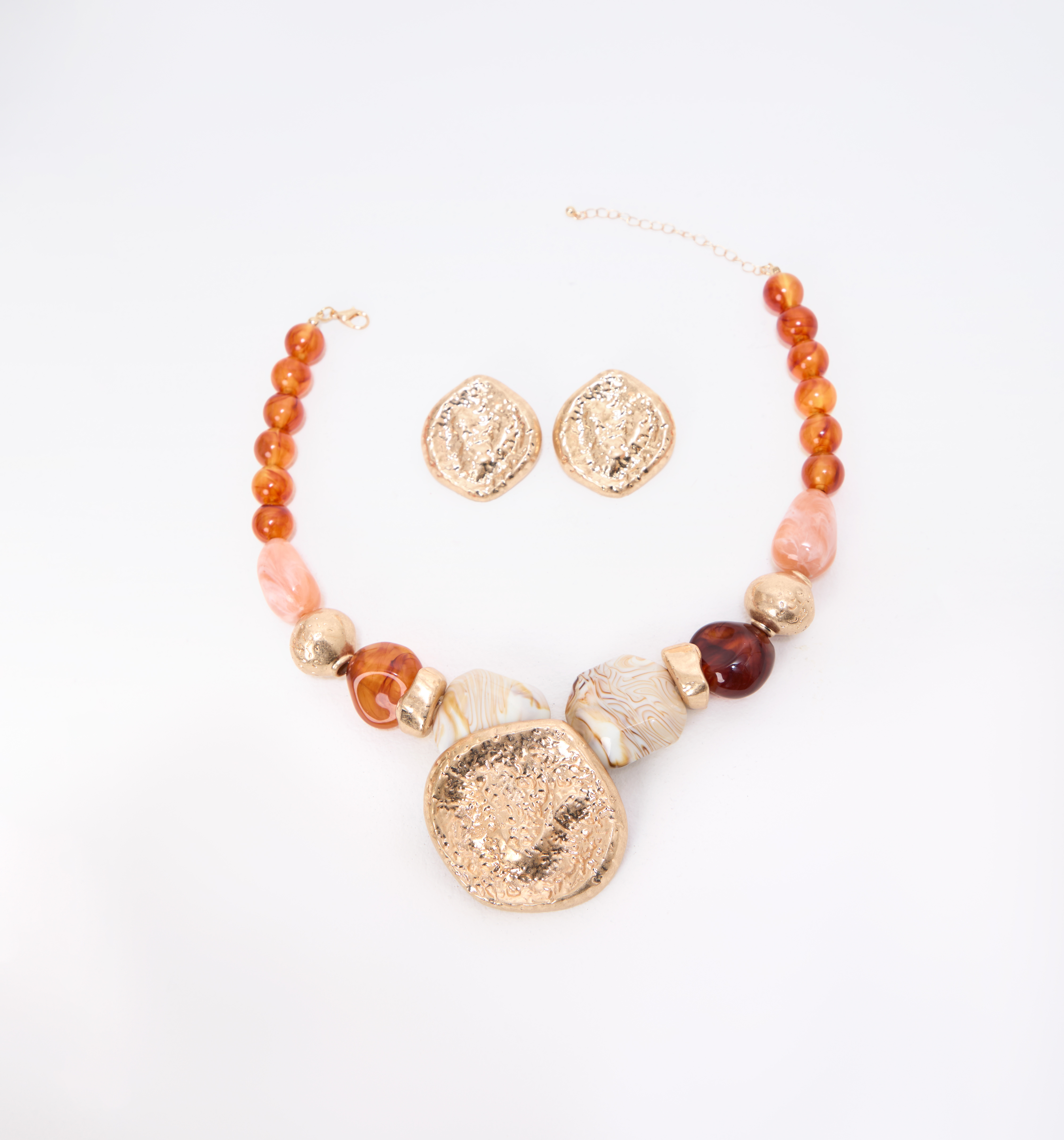 Set aretes y collar maxi